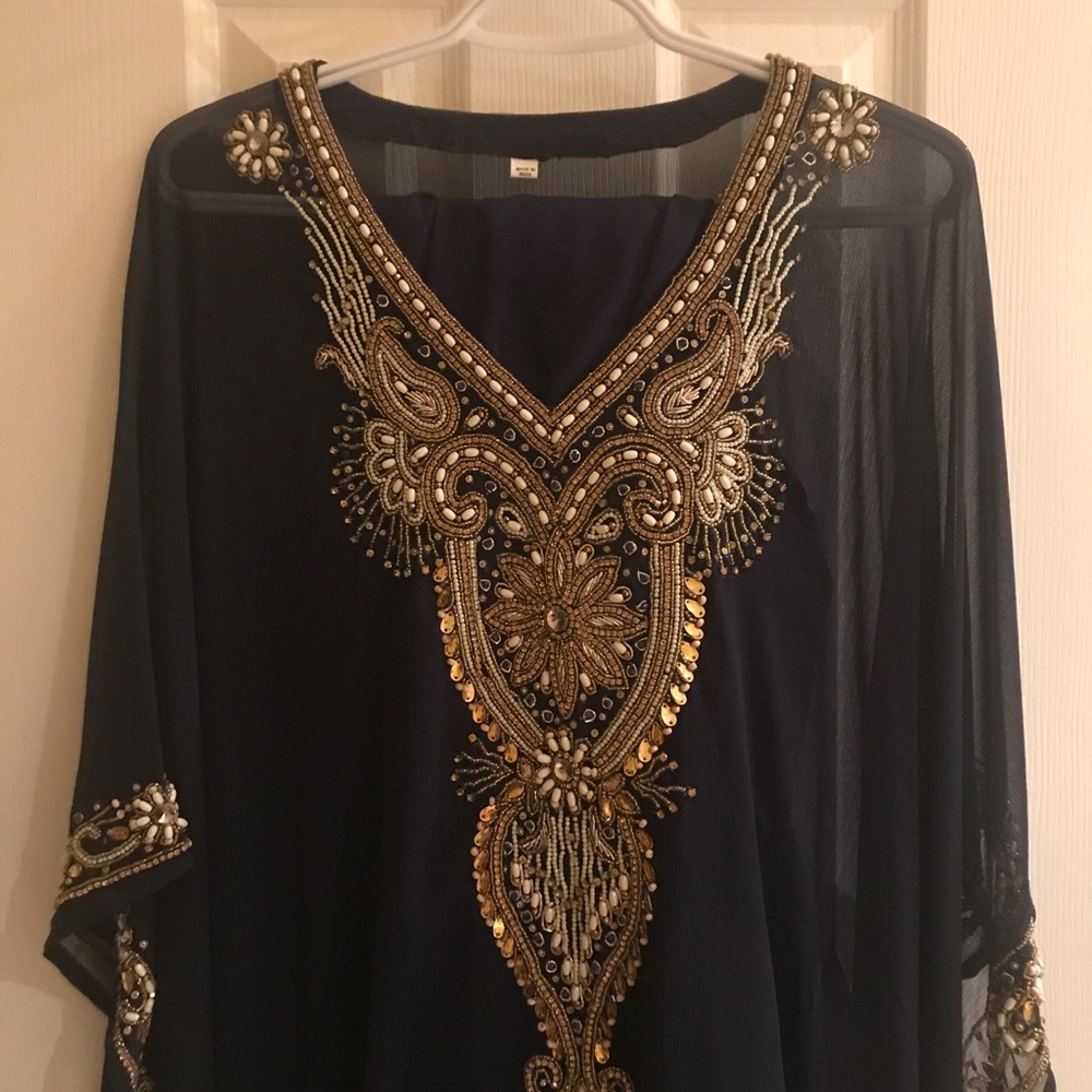 Navy Blue Kaftan